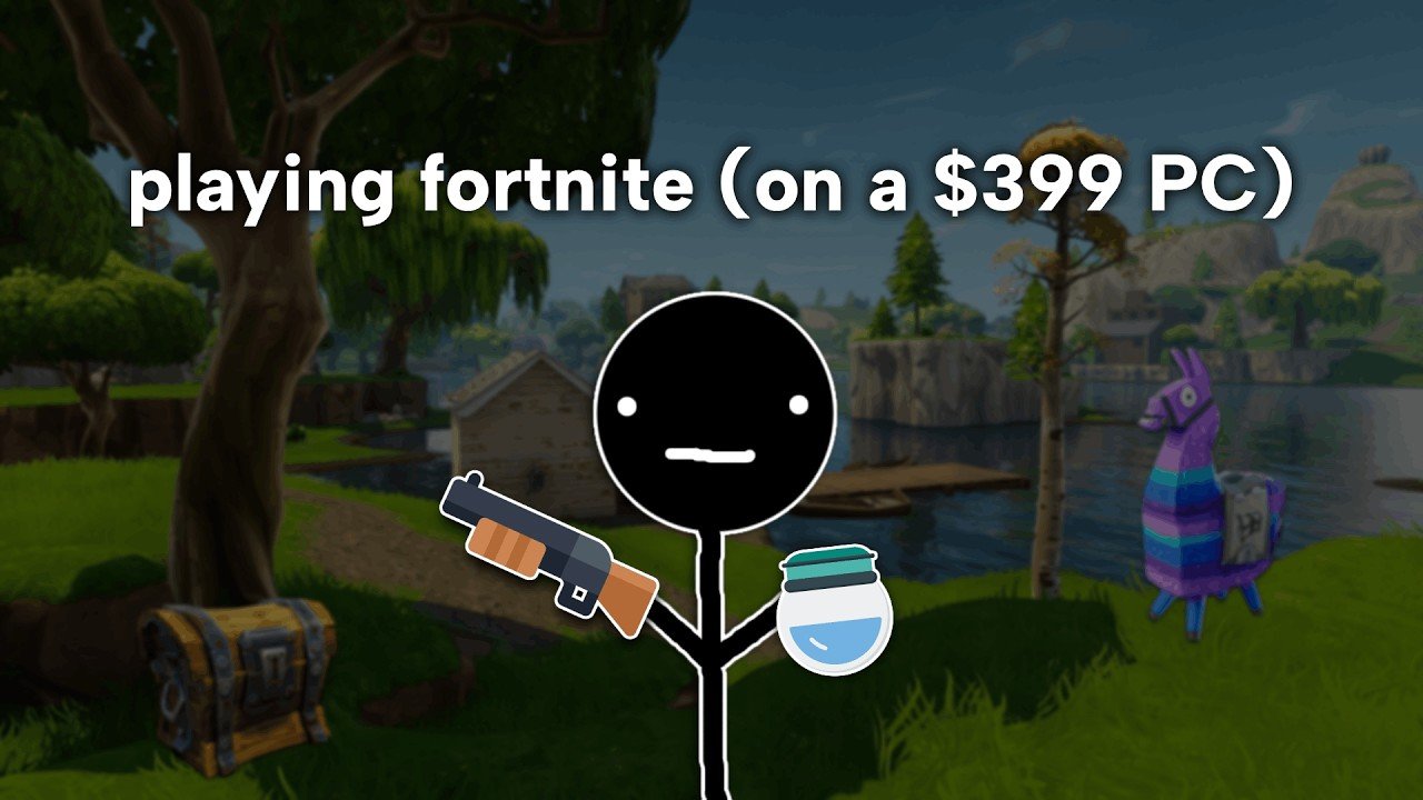 playing fortnite on a $399 PC