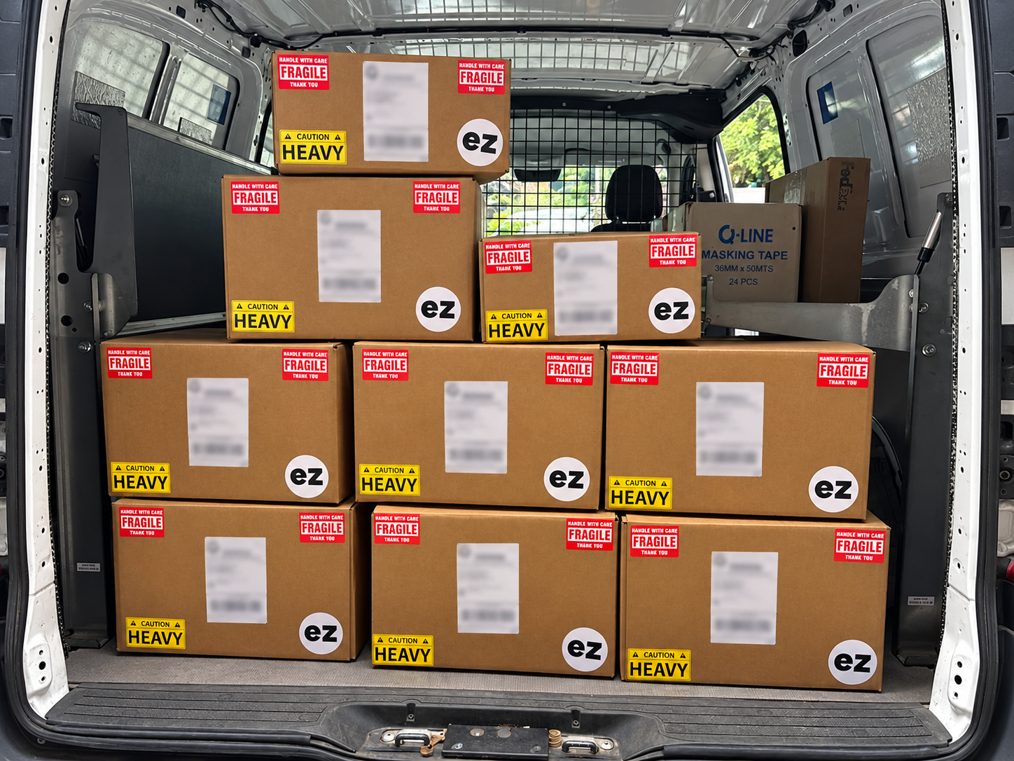 PCs packed and shipped from our shop